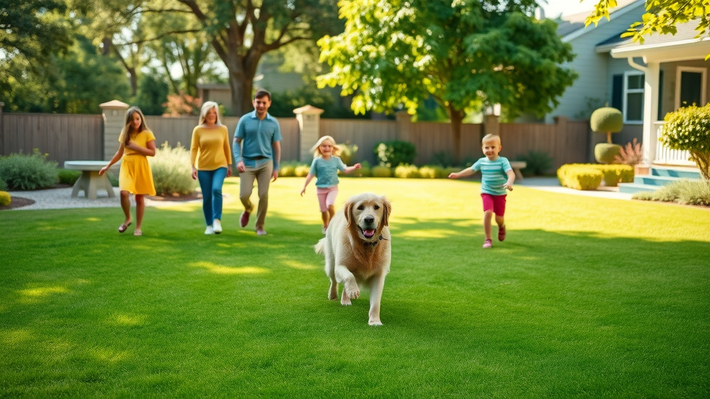 Backyard after professional stump removal services near Clarkston, smooth lawn.